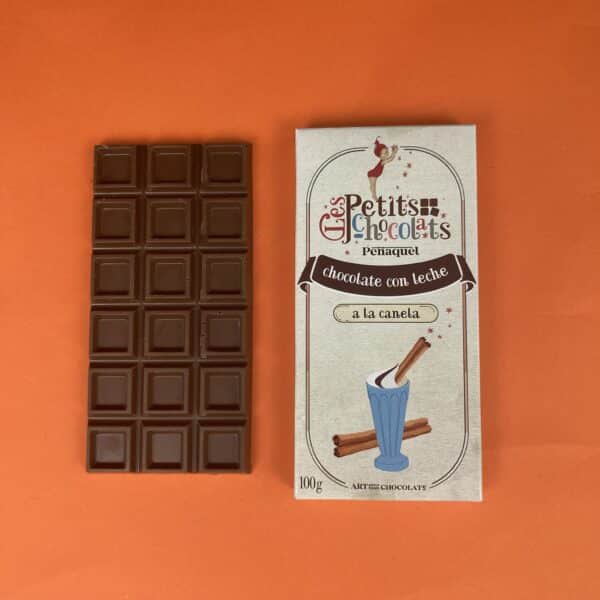 Tableta 100 g. Chocolate con leche a la canela